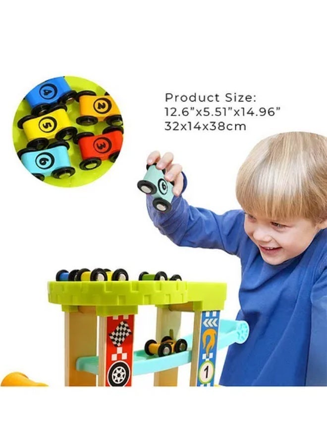 TOOKY TOY TookyToy Large Sliding Car Tower - MultiColor - Image 3